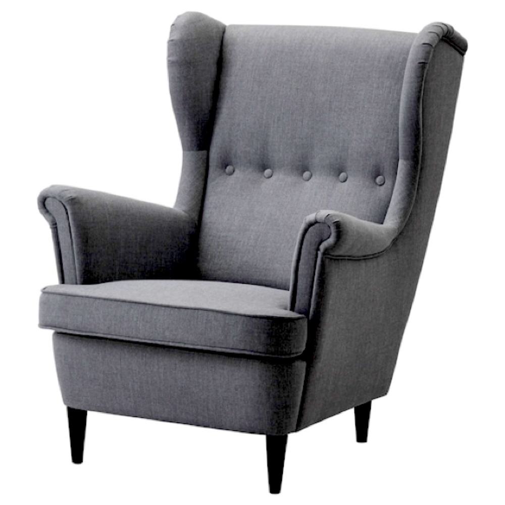 Ikea ArmChairs + Ottoman
